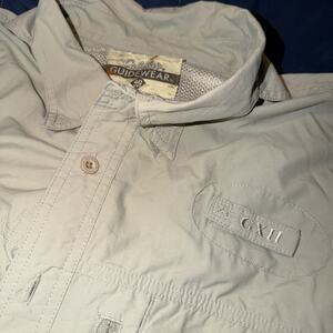 Cabela’s Guidewear Mens 3XL Tall Fishing Shirt Mesh Vented Roll Tab